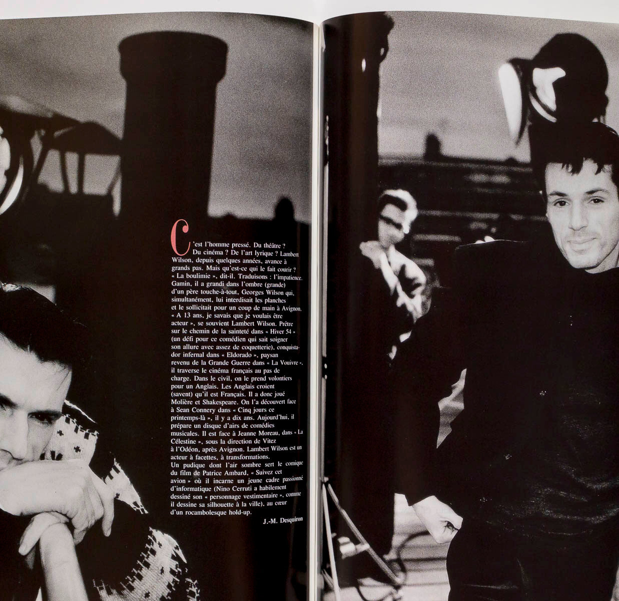ISABELLE ADJANI & JEAN PAUL GOUDE Paris Vogue Hommes magazine 1989 December MODE