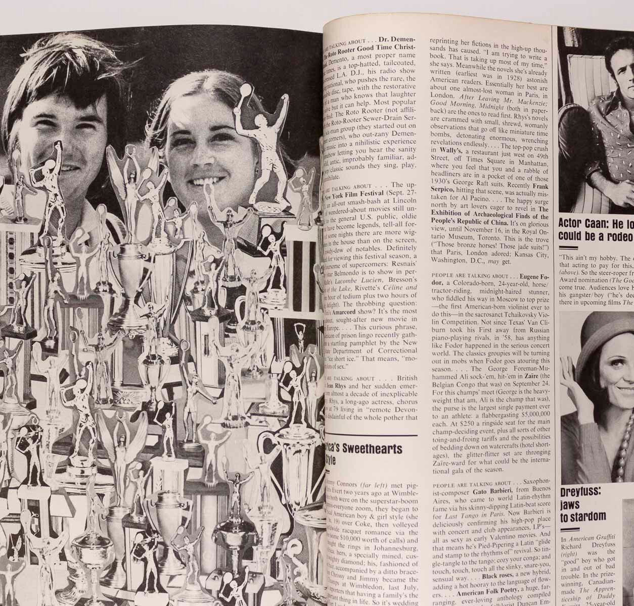 Lauren Hutton CHER Lagerfeld HANAE MORI Halston RENE RUSSO Warhol VOGUE Sep 1974