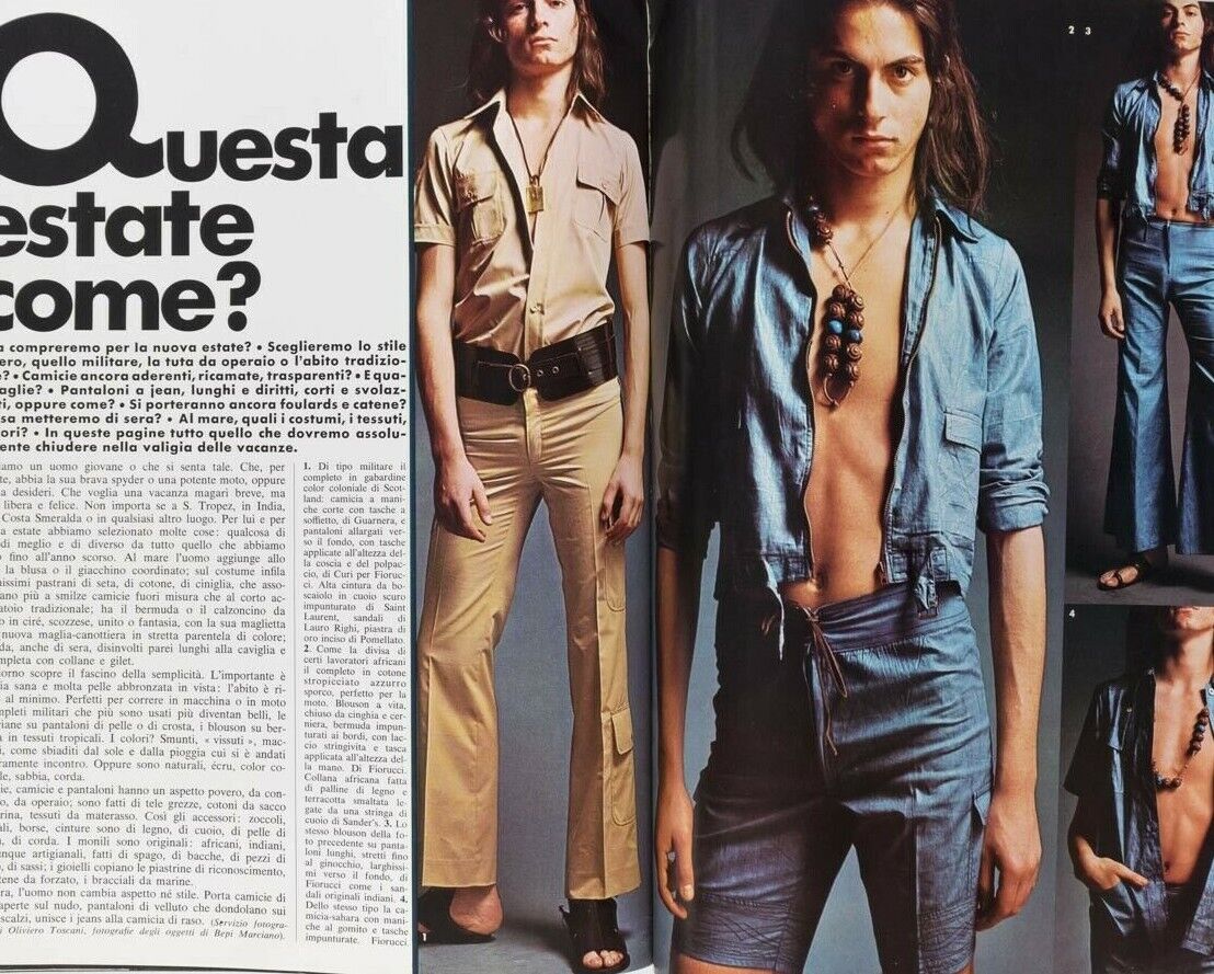 ANTONIO LOPEZ Walter Albini SYDNE ROME Penelope Tree VERUSCHKA L'uomo Vogue VTG