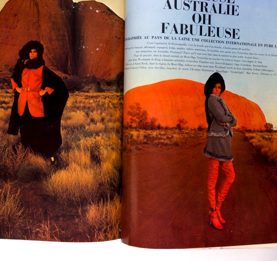 Geraldine Chaplin AUSTRALIA Veruschka VOGUE October 1969 Guy Bourdin NEWTON Sief