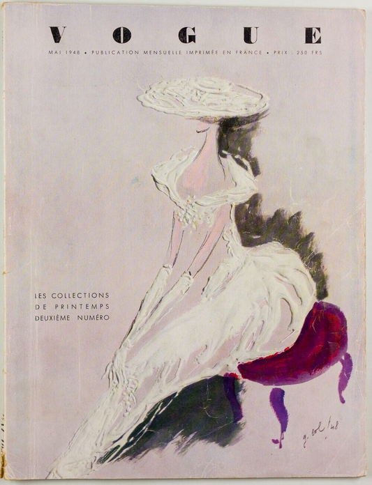 Coltellacci PICASSO Saul Steinberg TOM KEOGH Gandhi SCHIAPARELLI Paris Vogue '48