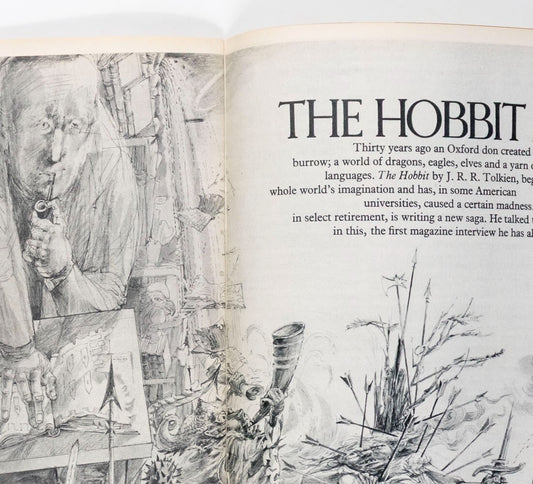 JRR TOLKIEN 1st magazine interview 1960's SUNDAY TIMES Lord of The Rings HOBBIT
