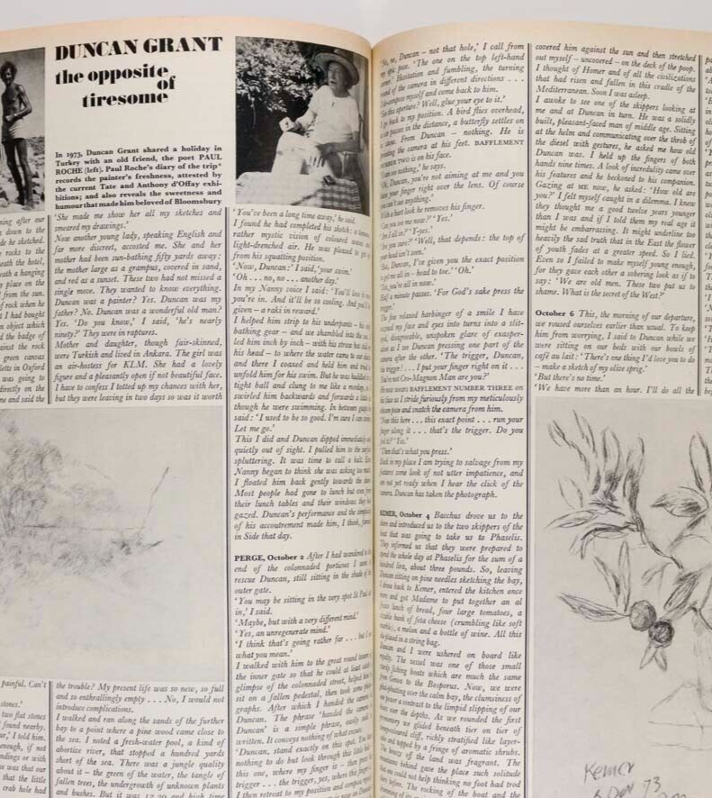 MARY LOUISE WELLER Constance Spry DUNCAN GRANT Harpers & Queen March 1975 Heals
