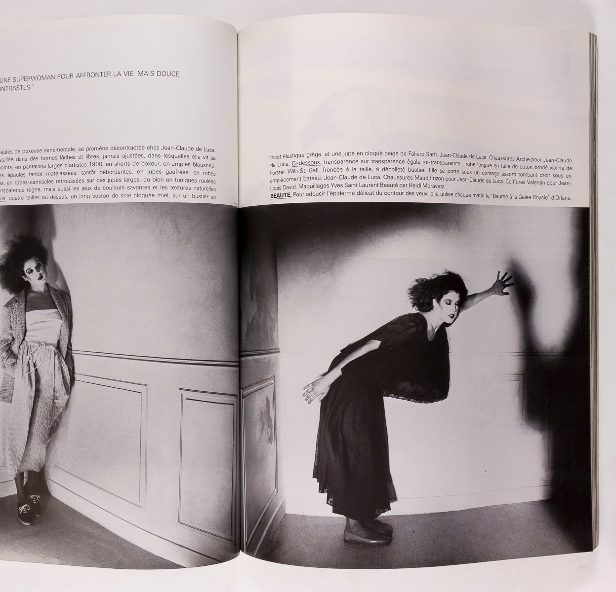 Janice Dickinson GUY BOURDIN Marie Helvin PARIS VOGUE February 1978 Iran HOMMES