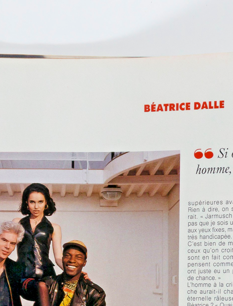 Beatrice Dalle JIM JARMUSCH Max Ernst ELLE MAGAZINE December 9 1991 JANE FONDA