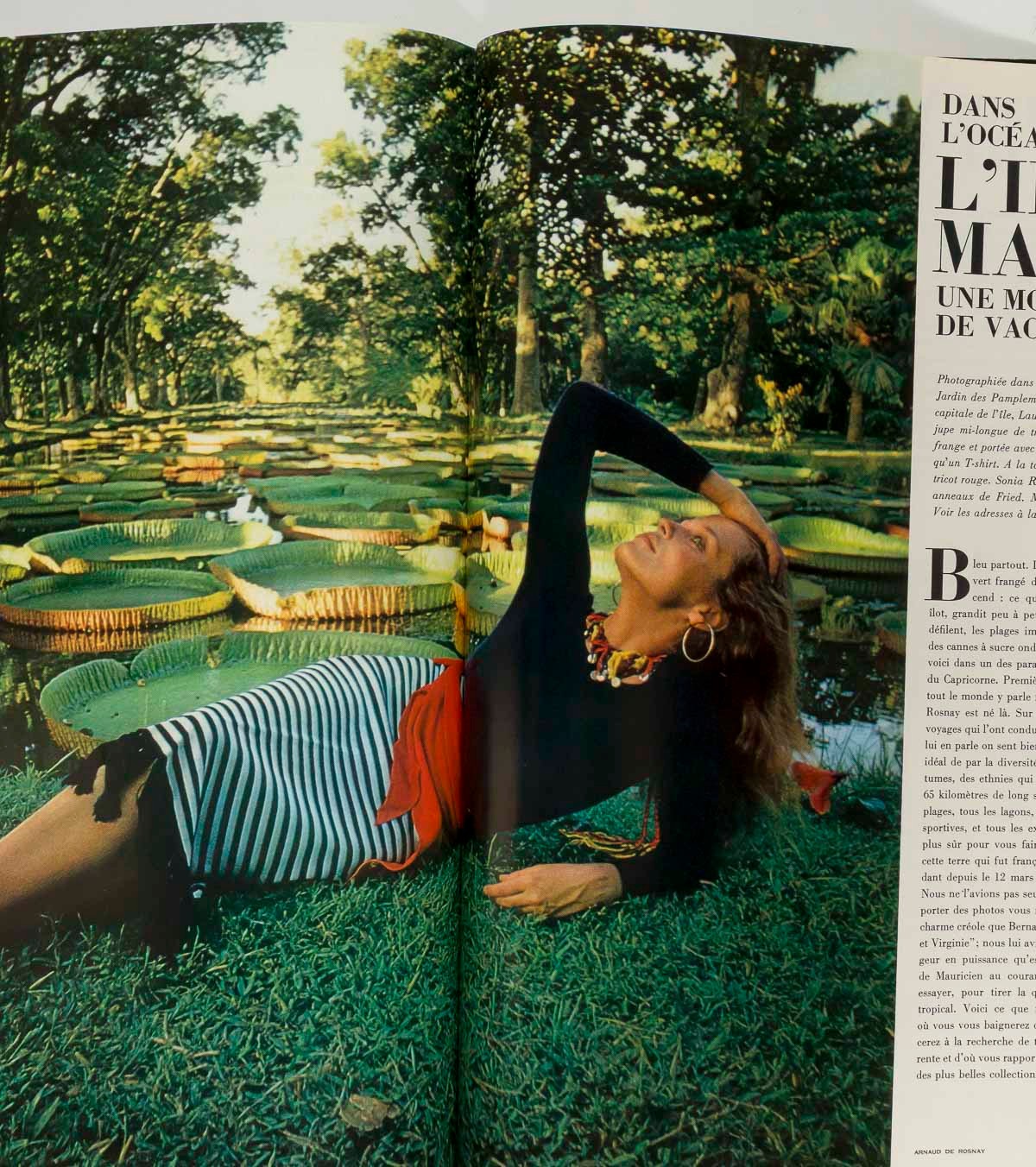 TALITHA GETTY Guy Bourdin JEANLOUP SIEFF Beauty PARIS VOGUE magazine April 1970