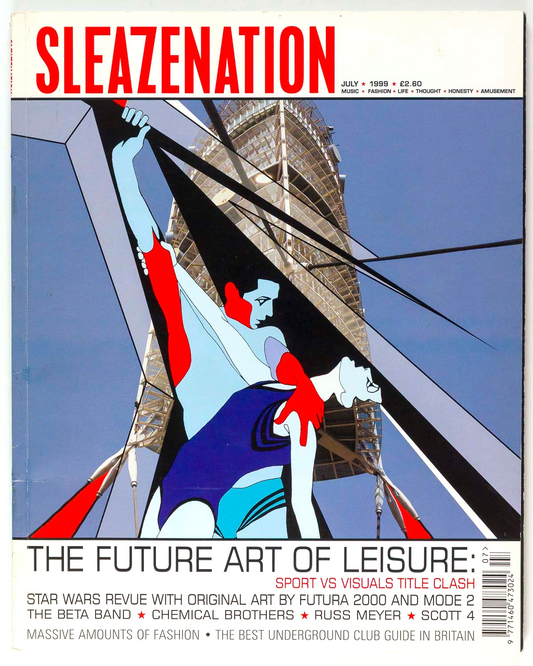 No Banksy Adidas stencil SLEAZENATION MAGAZINE July 1999 vol2 18 Steve Lazarides