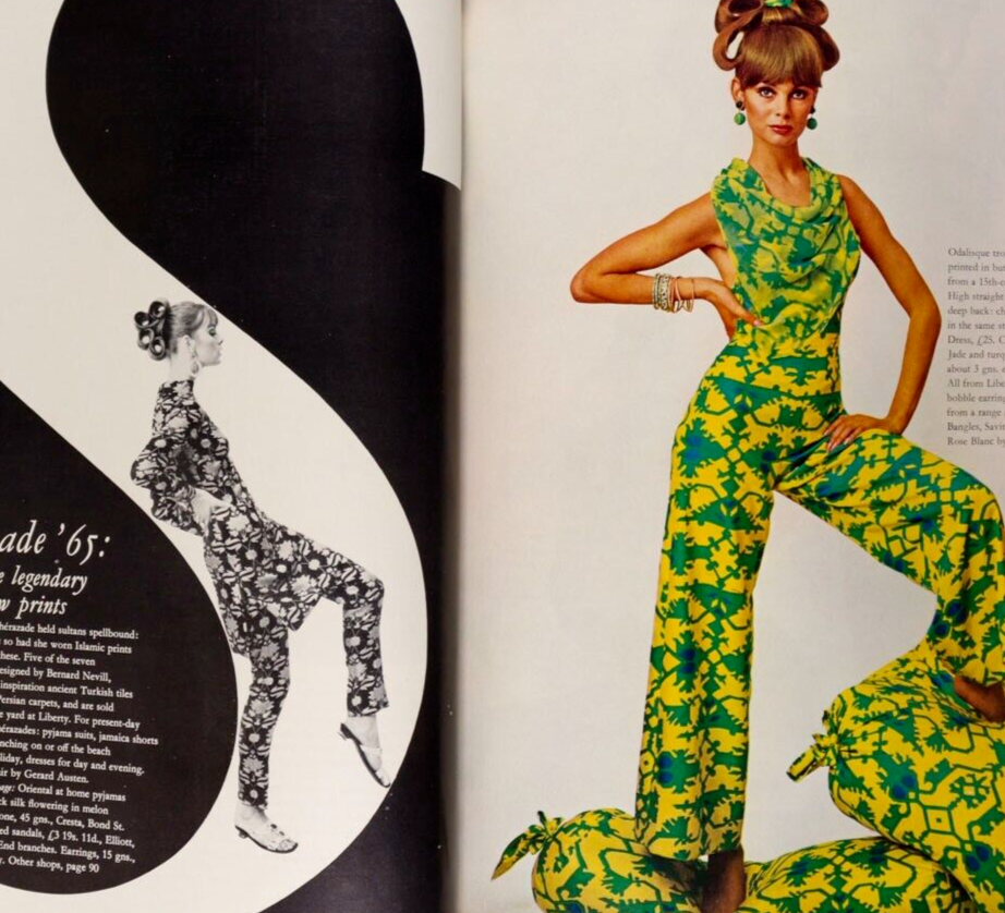 Jean Shrimpton MICK JAGGER Begum Aga Khan VOGUE JANUARY 1965 60th birthday gift