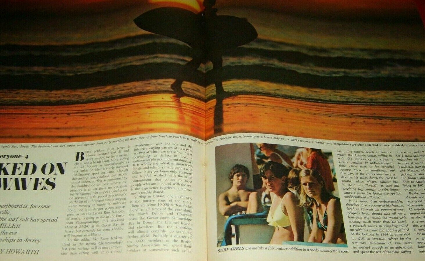 1960's SURFING magazine ANTHONY HOWARTH Surf DONALD JACKSON Hippie TELEGRAPH vtg