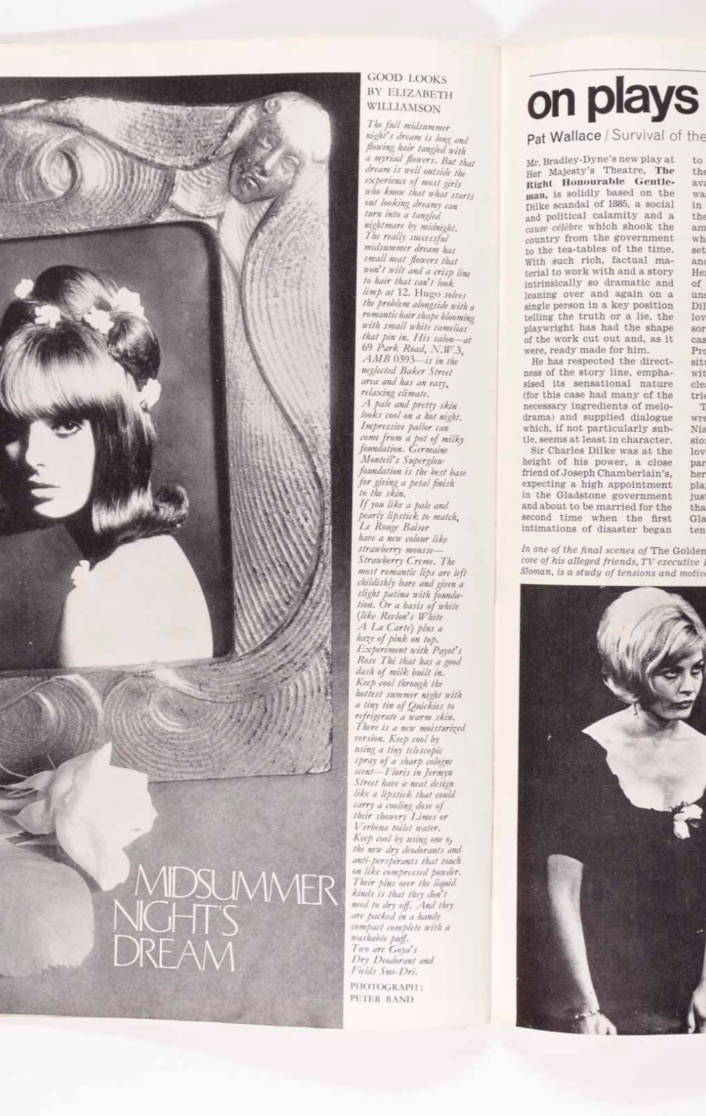 Maggie Smith SOHO Princess Aga Khan BIBA Tatler magazine June 1964 THYSSEN Rada