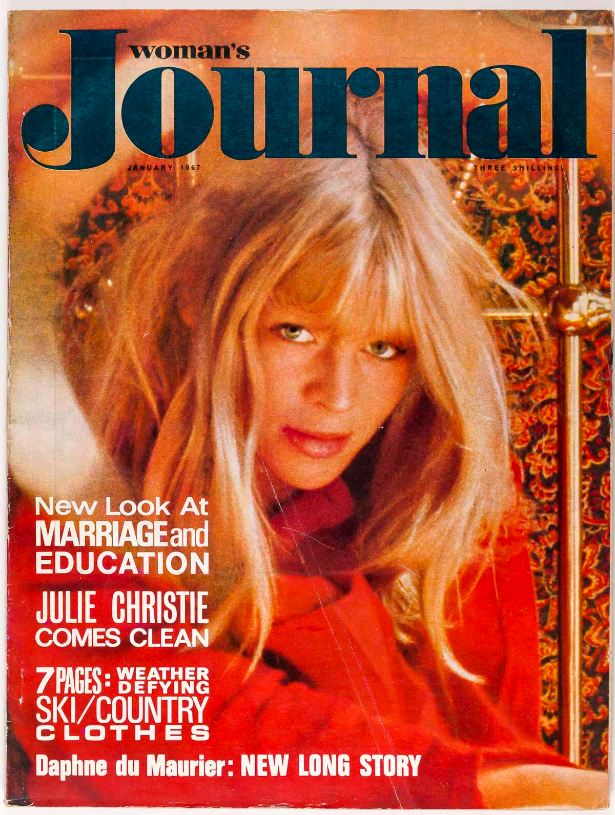 JULIE CHRISTIE David Hicks DAPHNE DU MAURIER Woman's Journal 1967 January MOUCHY