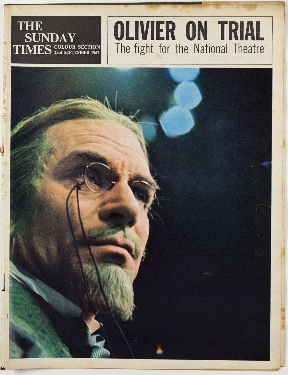 Laurence Olivier SNOWDON National Theatre PETER HALL Sunday Times magazine 1962