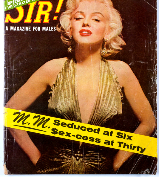 MARILYN MONROE Mickey Mantle JOE LOUIS Dave Sime CIA RUSSIA~ SIR! magazine