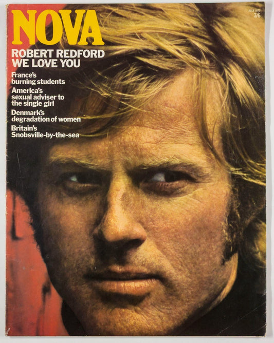 Robert Redford HANS FEURER Jilly Cooper NOVA magazine July 1970 Lady Diana YSL