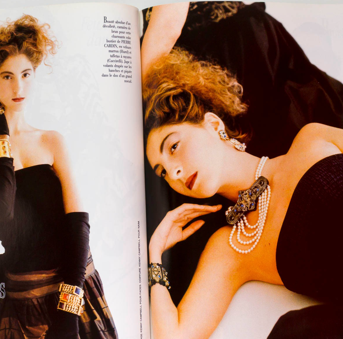 Carole Bouquet DALI Victoria Lockwood HARPERS BAZAAR FRANCE November 1986 Chanel