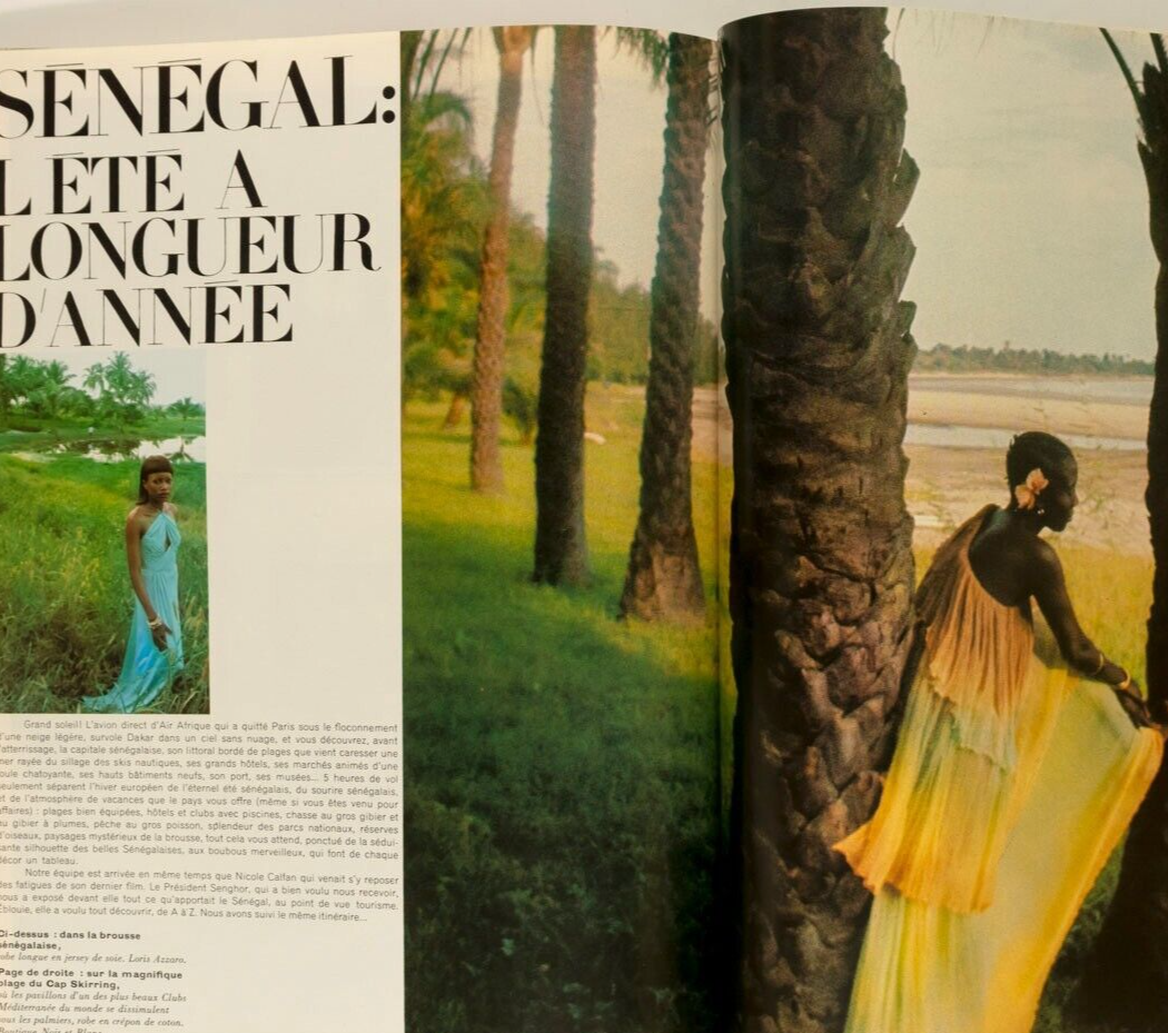 PETER USTINOV Guest edit PARIS VOGUE December 1975 January 1976 BOURDIN Newton