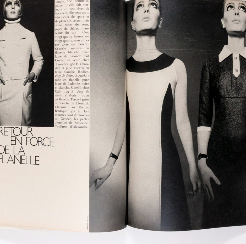 NICOLE DE LAMARGE Guy Bourdin TOM WOLSEY Paris Vogue February 1966 60th birthday