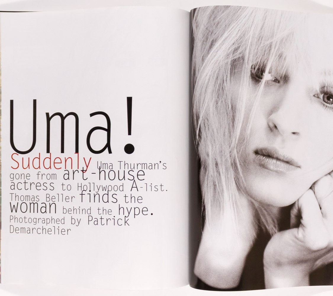 UMA THURMAN Val Kilmer MARIANNE FAITHFULL Harper's US June 1995 Claudia Schiffer