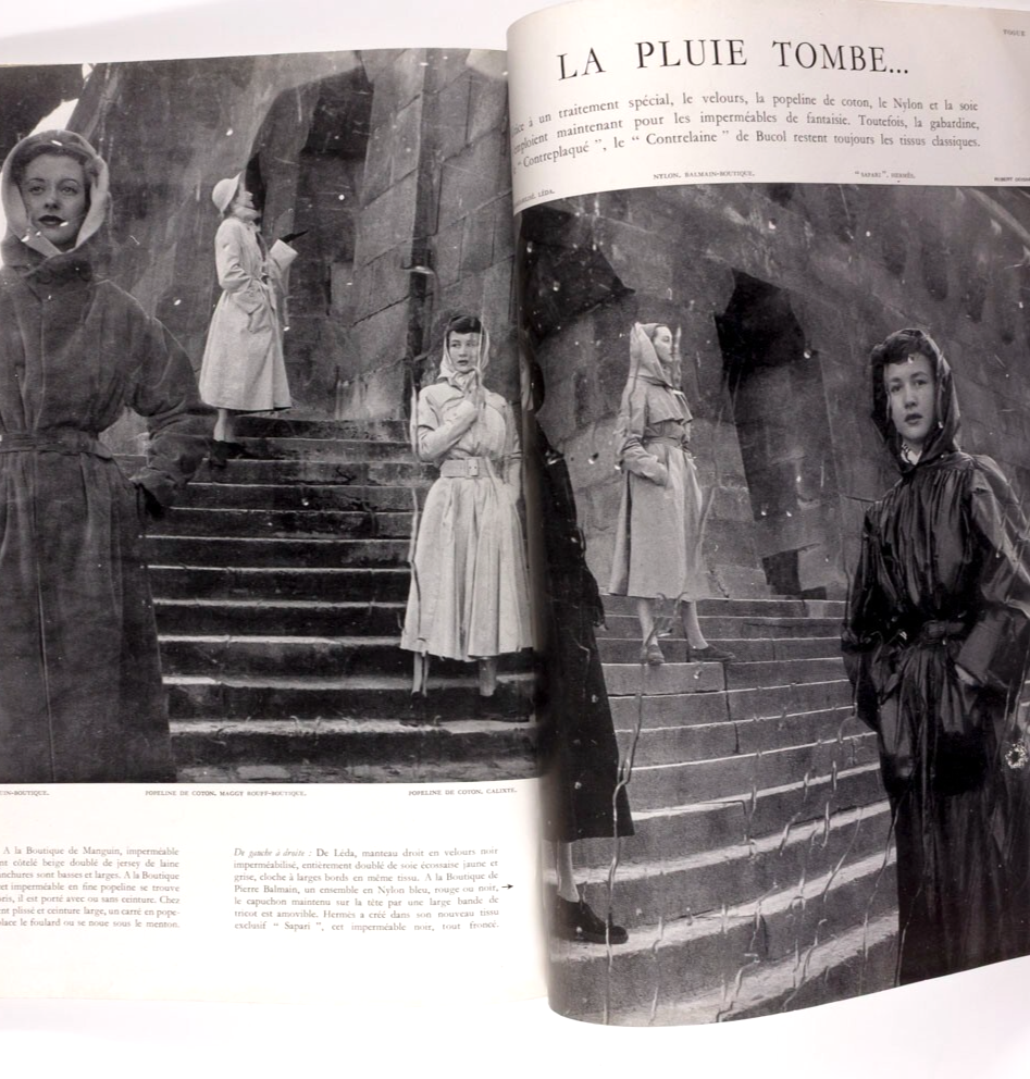 Balenciaga ROBERT DOISNEAU Tom Keogh PARIS VOGUE March 1951 Collections HERMES