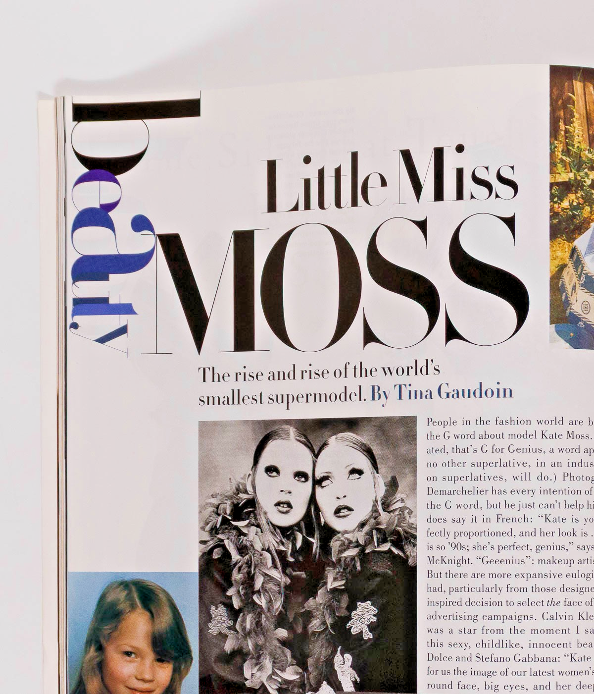 KATE MOSS Robert Downey CHRISTY TURLINGTON Harper's US December 1992 NAOMI Hirst