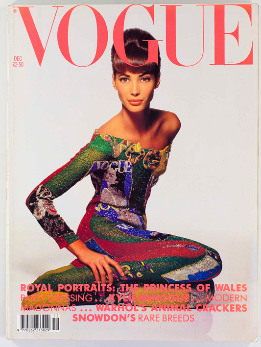 VERSACE Stephanie Seymour KYLIE Ritts WARHOL Julie Anderson BRUCE WEBER Vogue UK