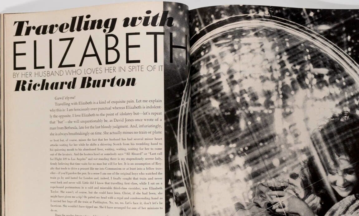 Elizabeth Taylor TALITHA GETTY Avedon VOGUE magazine 1971 April JOE DALLESANDRO