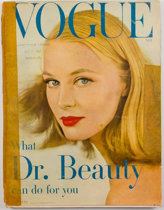 CARMEN DELL'OREFICE Easton Public Library PA Dr. Beauty VOGUE MAGAZINE May 1951