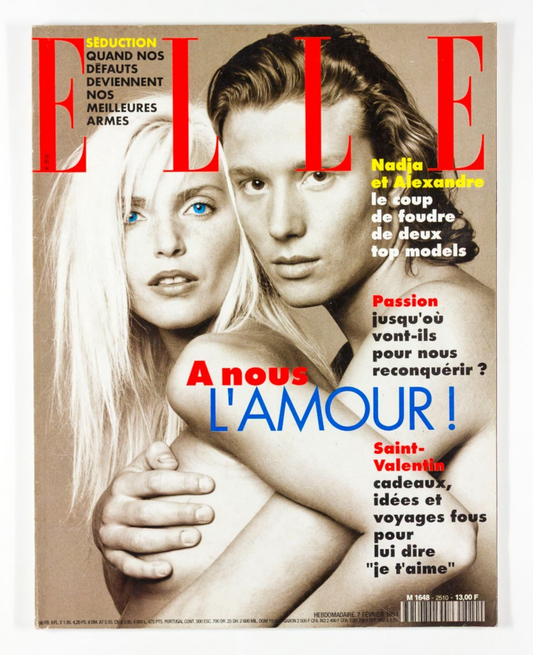 NADJA AUERMANN Alexandre Bourgault VALENTINES Elle magazine 7 February 1994 2510
