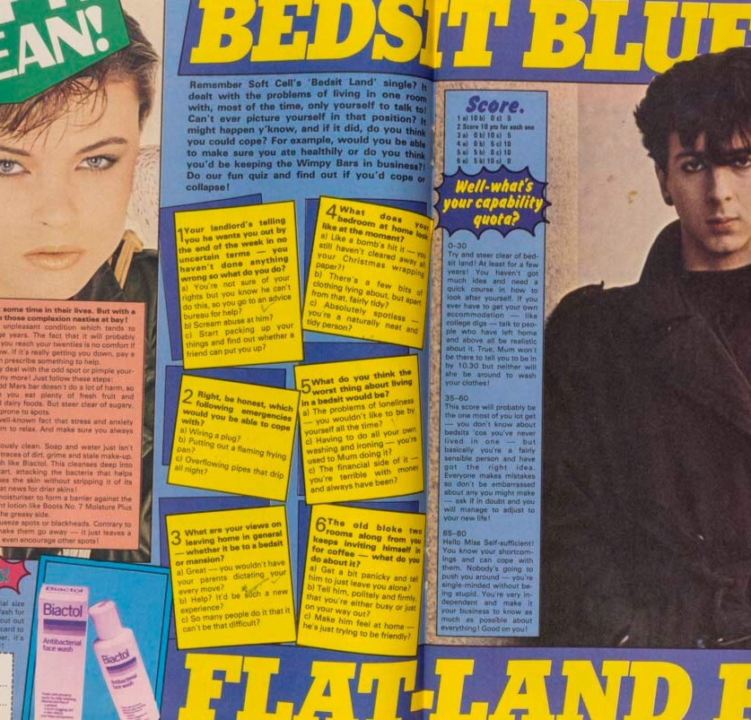 Bob Geldof NICK KAMEN Thin Lizzy OH BOY magazine March 1982 Julian Cope SOFTCELL