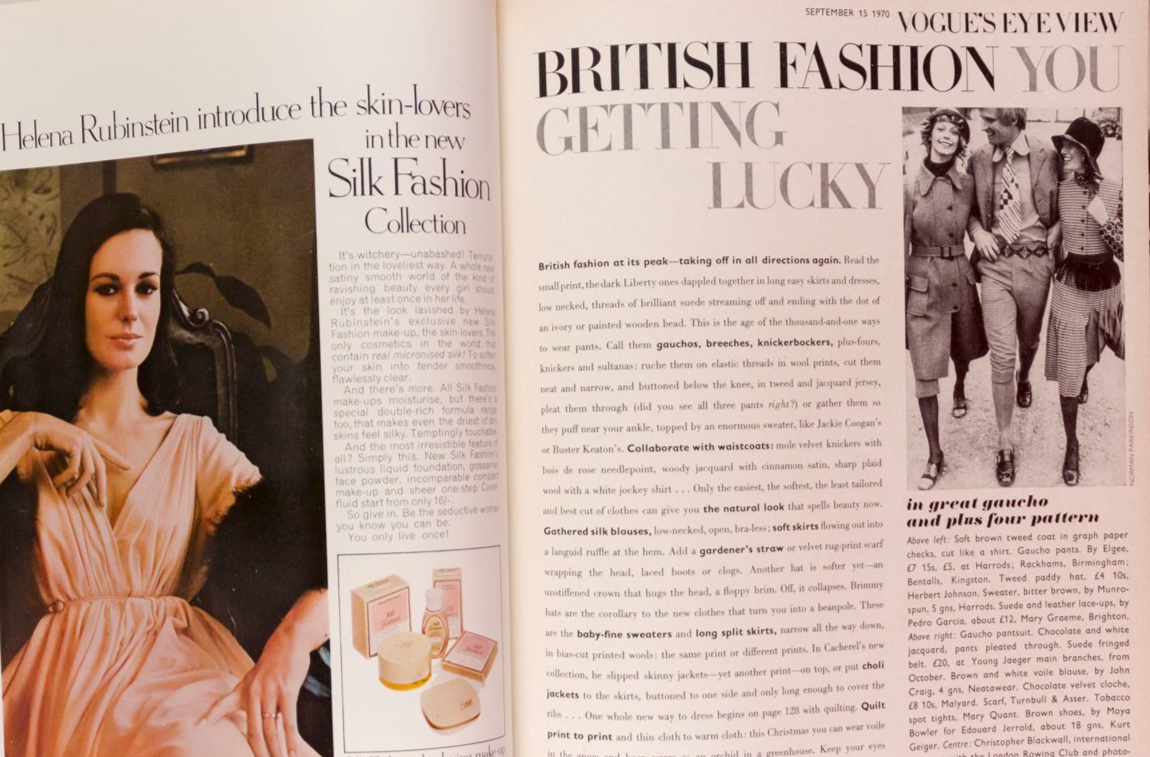 Charlotte Rampling SARAH MOON Britt Ekland VOGUE September 1970 Mike Nichols VTG