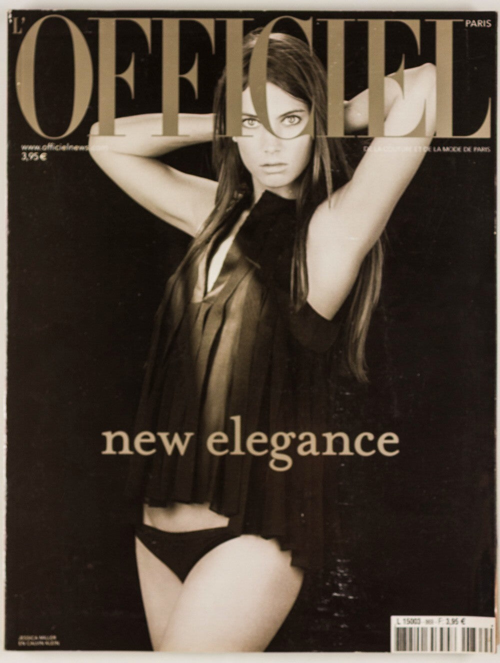 JESSICA MILLER Calvin Klein VANINA SORRENTI L'Officiel magazine October 2002 vtg