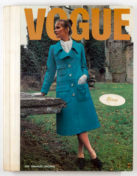 French VOGUE PATTERN RETAIL BOOK Valentino EMANUEL UNGARO Lanvin YSL Winter 1970