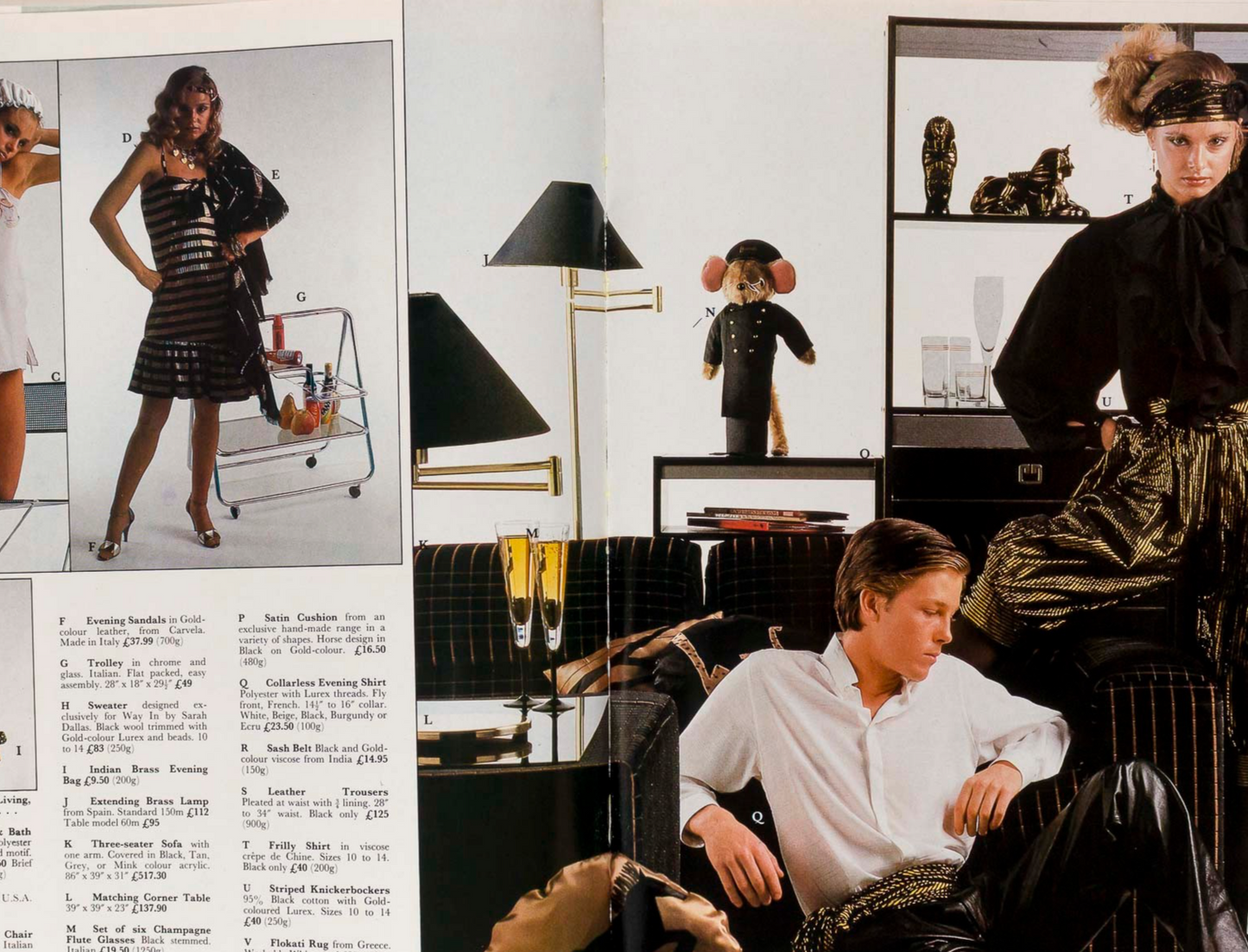 HARRODS Christmas catalog magazine 1981 Burberry PATRICK LICHFIELD Sheila Black