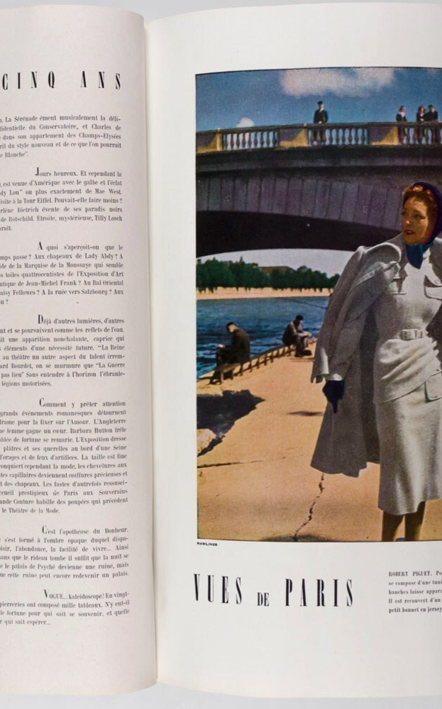 Philippe Jullian EDITH PIAF Laurence Olivier VOGUE January 1947 Balenciaga HORST