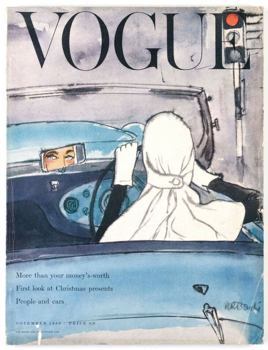 Fashion illustrated cover EIRE Patterns XMAS GIFTS Fifties PARIS vtg 50s Vogue