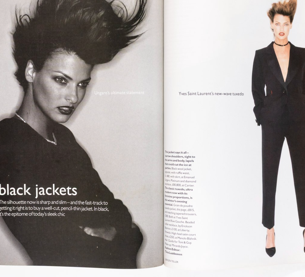 Nadja Auermann RALPH LAUREN Zadrick VOGUE September 1994 Linda Evangelista REYER
