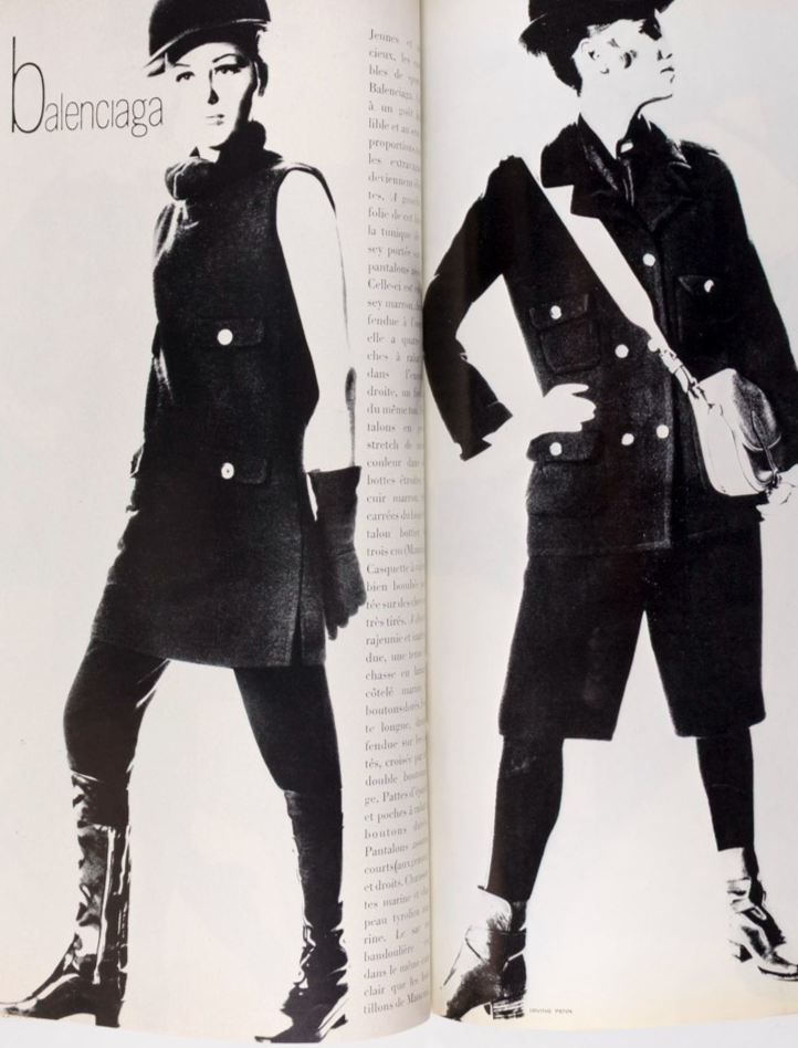 Rolex GUY BOURDIN Anouk Aimee PICASSO Paris Vogue 1966 November BALENCIAGA Knapp