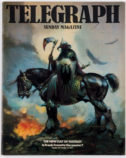 FRANK FRAZETTA Lawrence Durrell KENNY EVERETT Telegraph October 1977 Tavistock