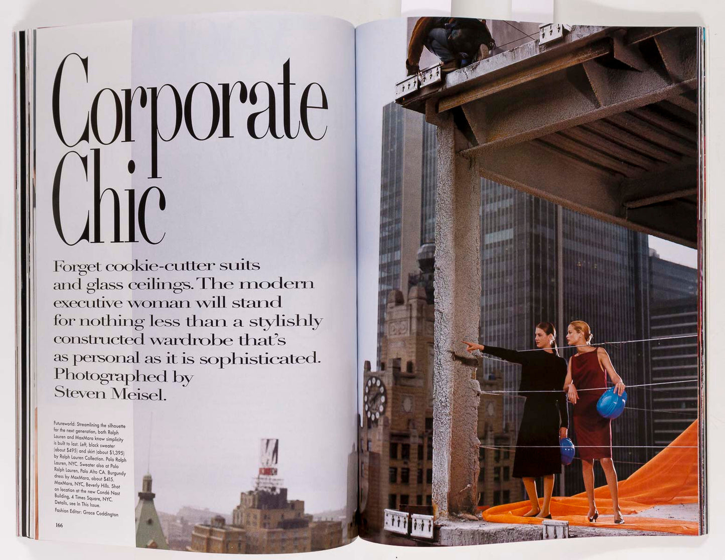 Carolyn Murphy STEVEN MEISEL Manhattan VOGUE magazine August 1998 Style DESIGNER