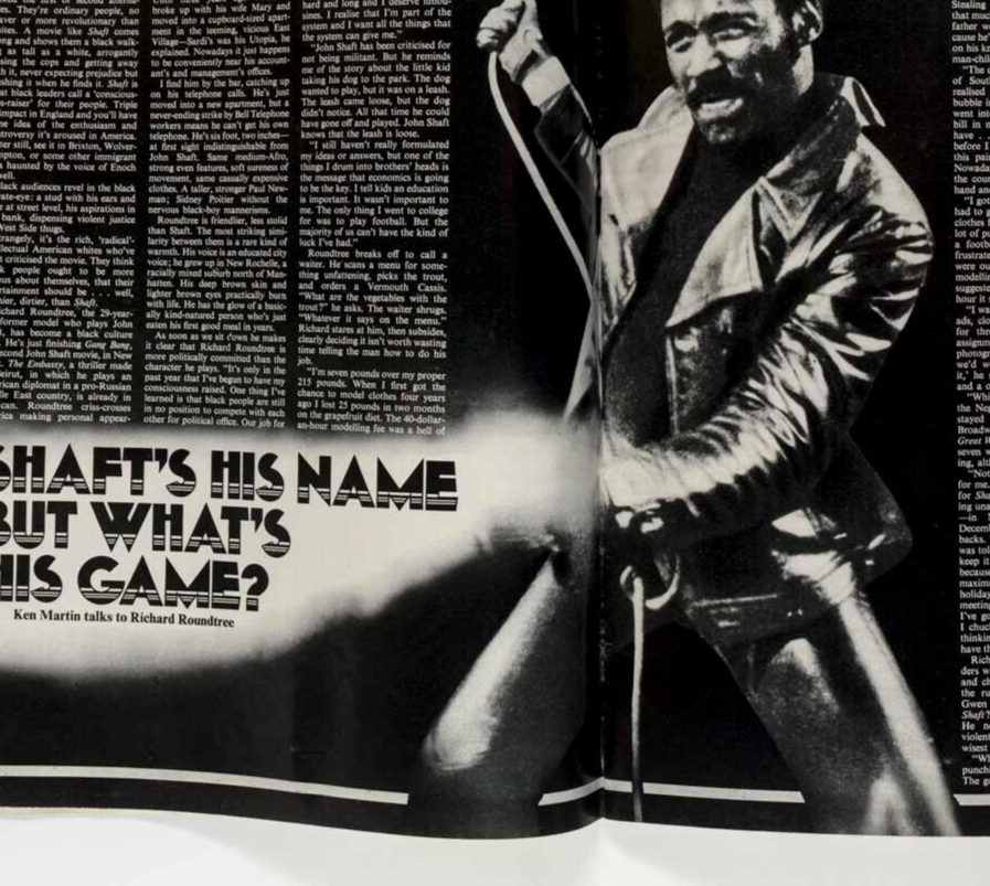 RICHARD ROUNDTREE Ken Loach VIVIENNE LYNN  Honey magazine March 1973 Mary Quant