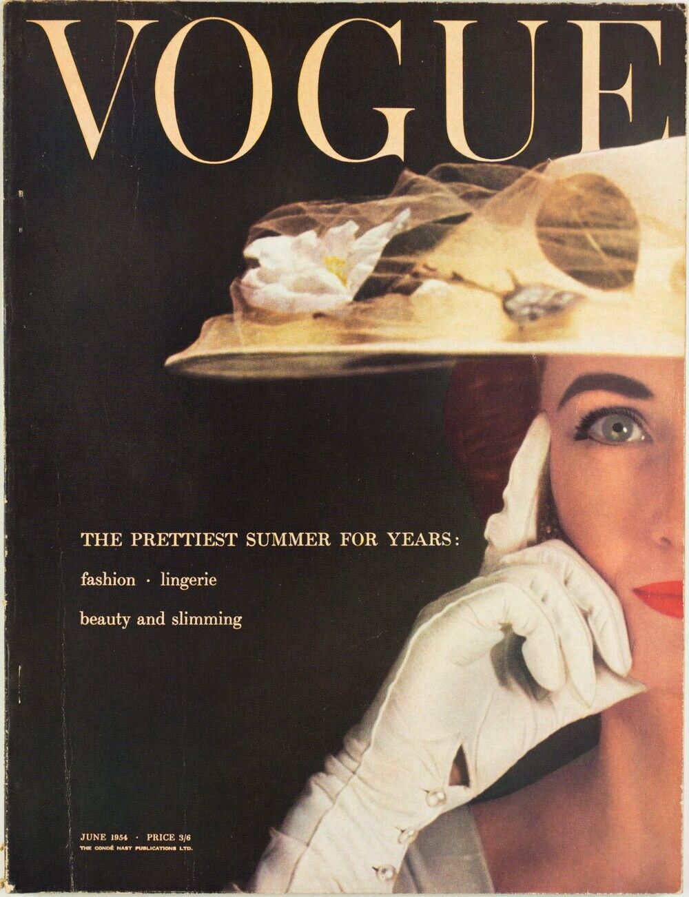 Wenda NORMAN PARKINSON Fiona Campbell-Walter VOGUE June 1954  70th birthday gift