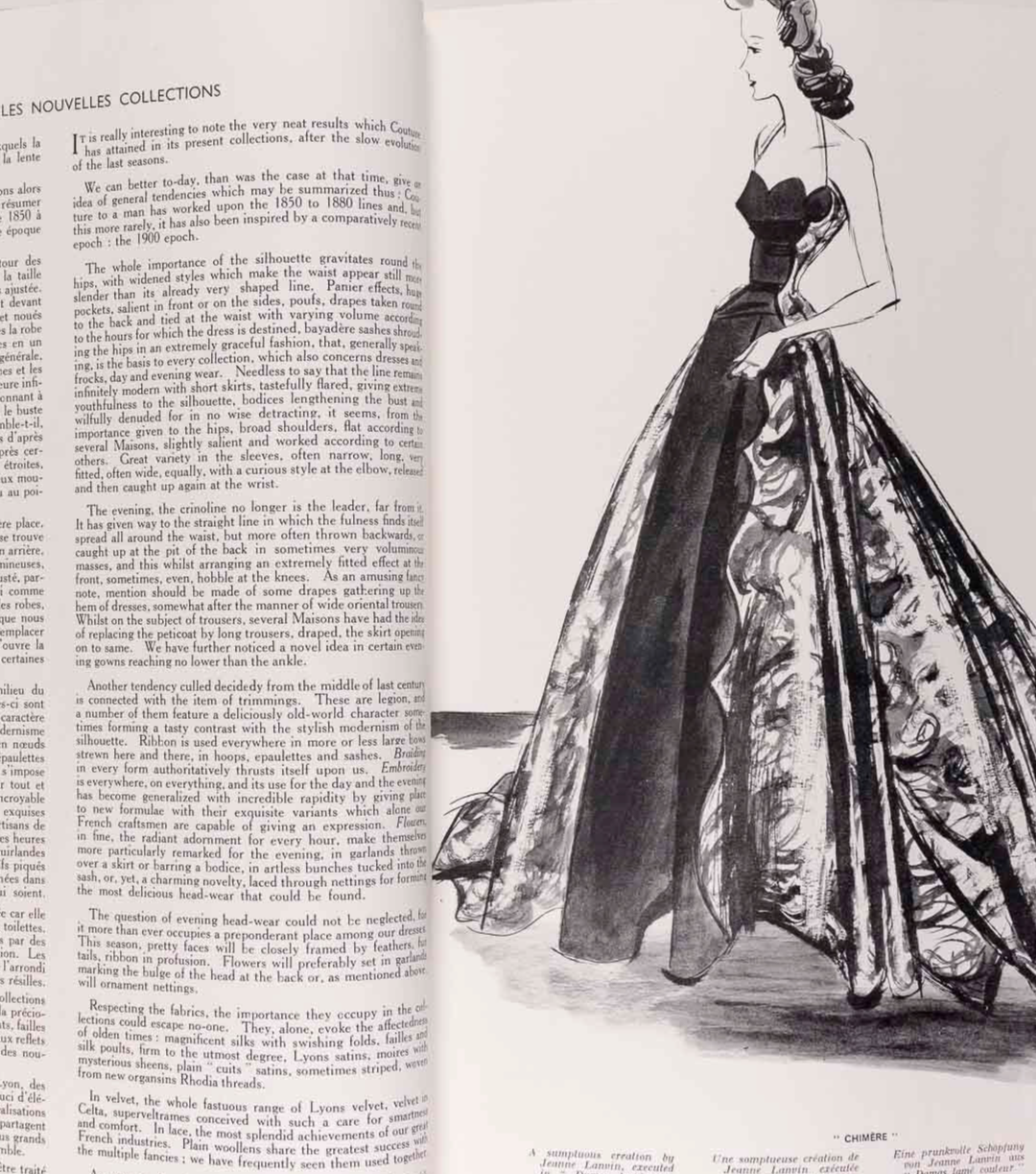 BENIGNI Lanvin MOLYNEUX Balenciaga L'OFFICIEL September 1939 Winter Collections