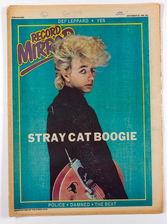 Stray Cats THE DAMNED Gary Numan RECORD MIRROR magazine  December 1980 Sting YES