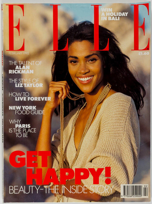 Stephanie Roberts ALAN RICKMAN Nadja Auermann ELLE MAGAZINE February 1992 Matesi