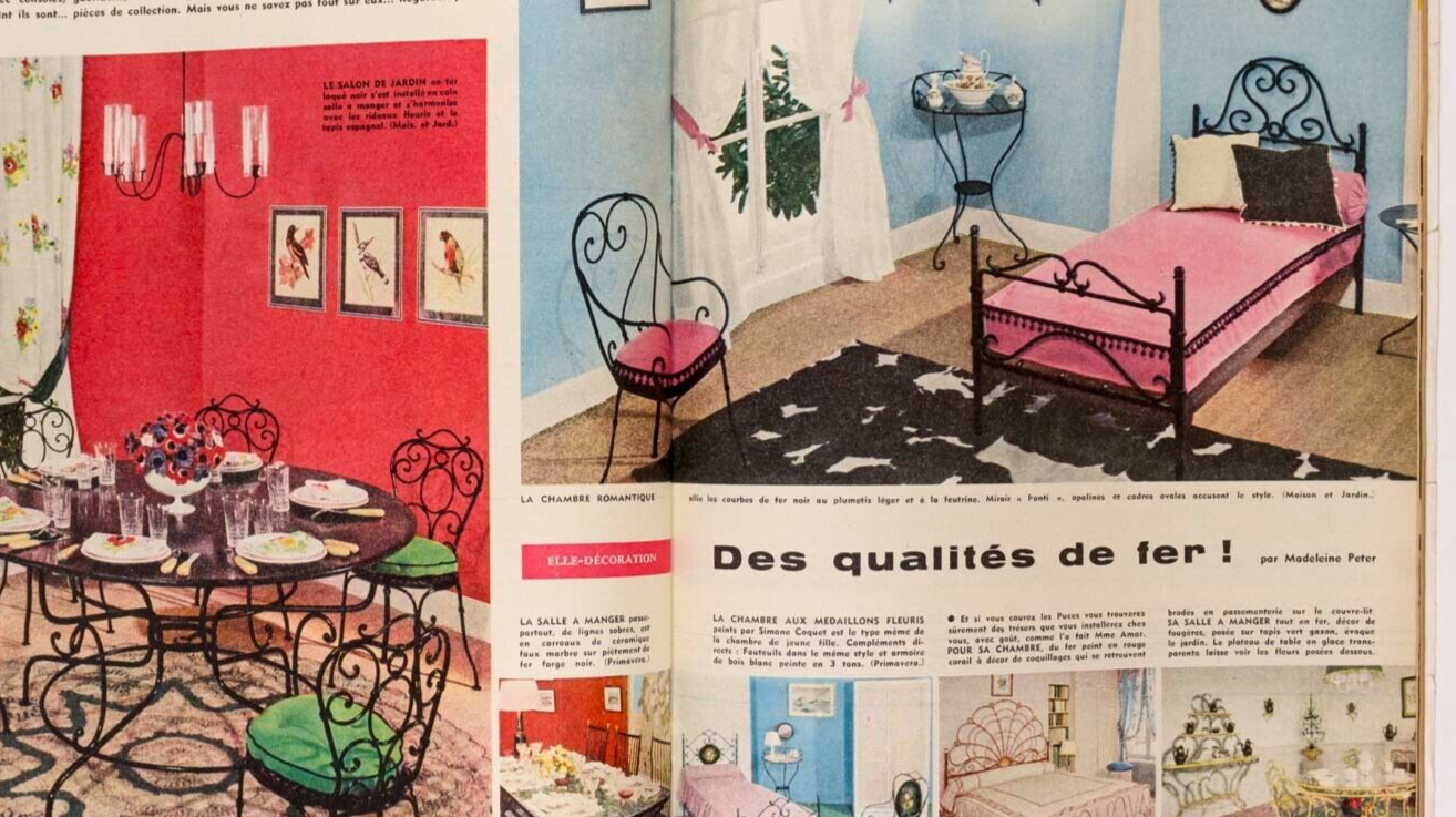 Audrey Hepburn CHANEL PATTERN Yves Saint Laurent BERNARD BUFFET Fr Elle magazine