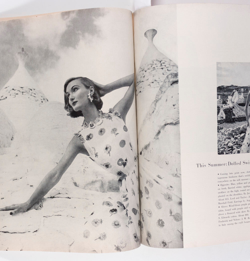RICHARD AVEDON Suzy Parker LOUISE DAHL-WOLFE Harper's Bazaar 1955 May OLDSMOBILE
