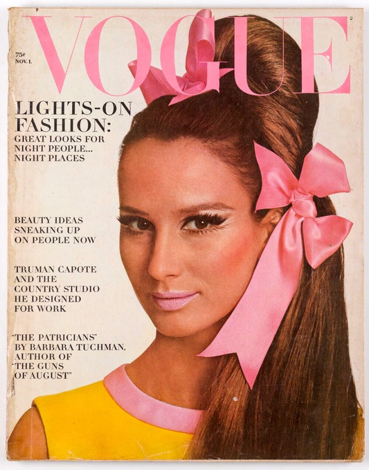 Brigitte Bauer VERUSCHKA Benedetta Barzini VOGUE 1965 Gres HELMUT NEWTON Capote