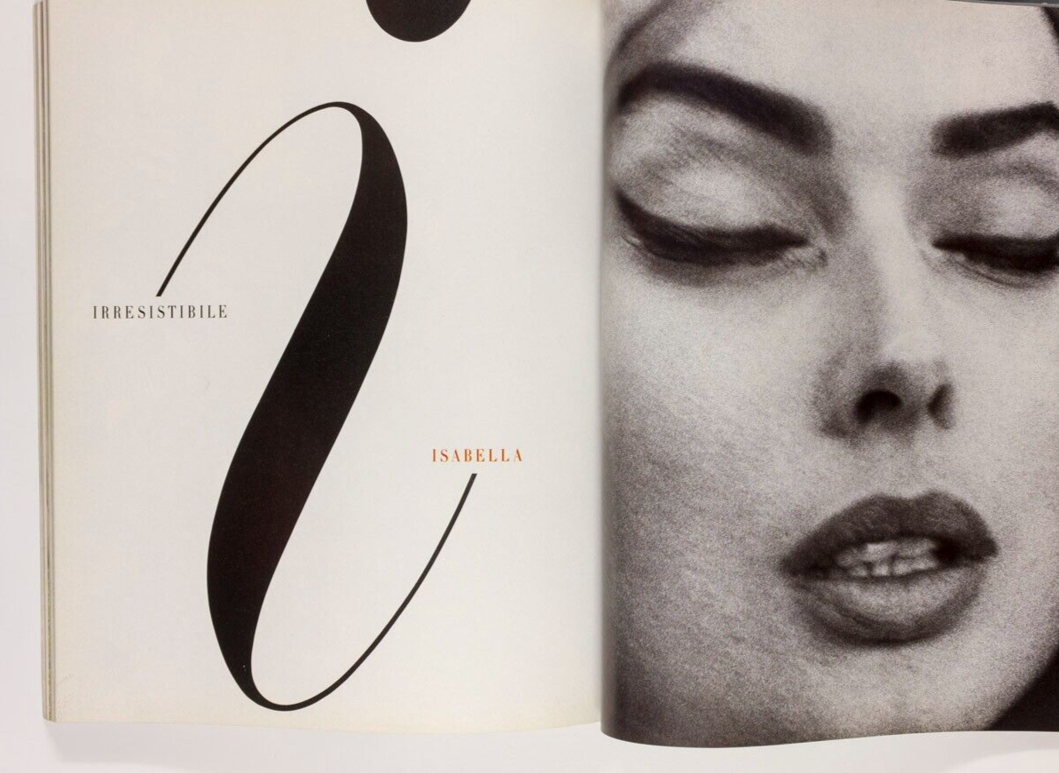 Isabella Rossellini JULIE ANDERSON Yasmeen Ghauri JOSIE BORAIN Bellucci VOGUE IT