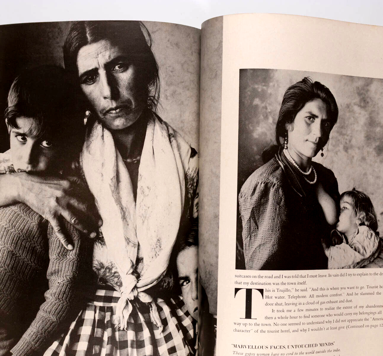 BRIGITTE BAUER Irving Penn GYPSIES Avedon LAUREN HUTTON Estramadura  VOGUE vtg