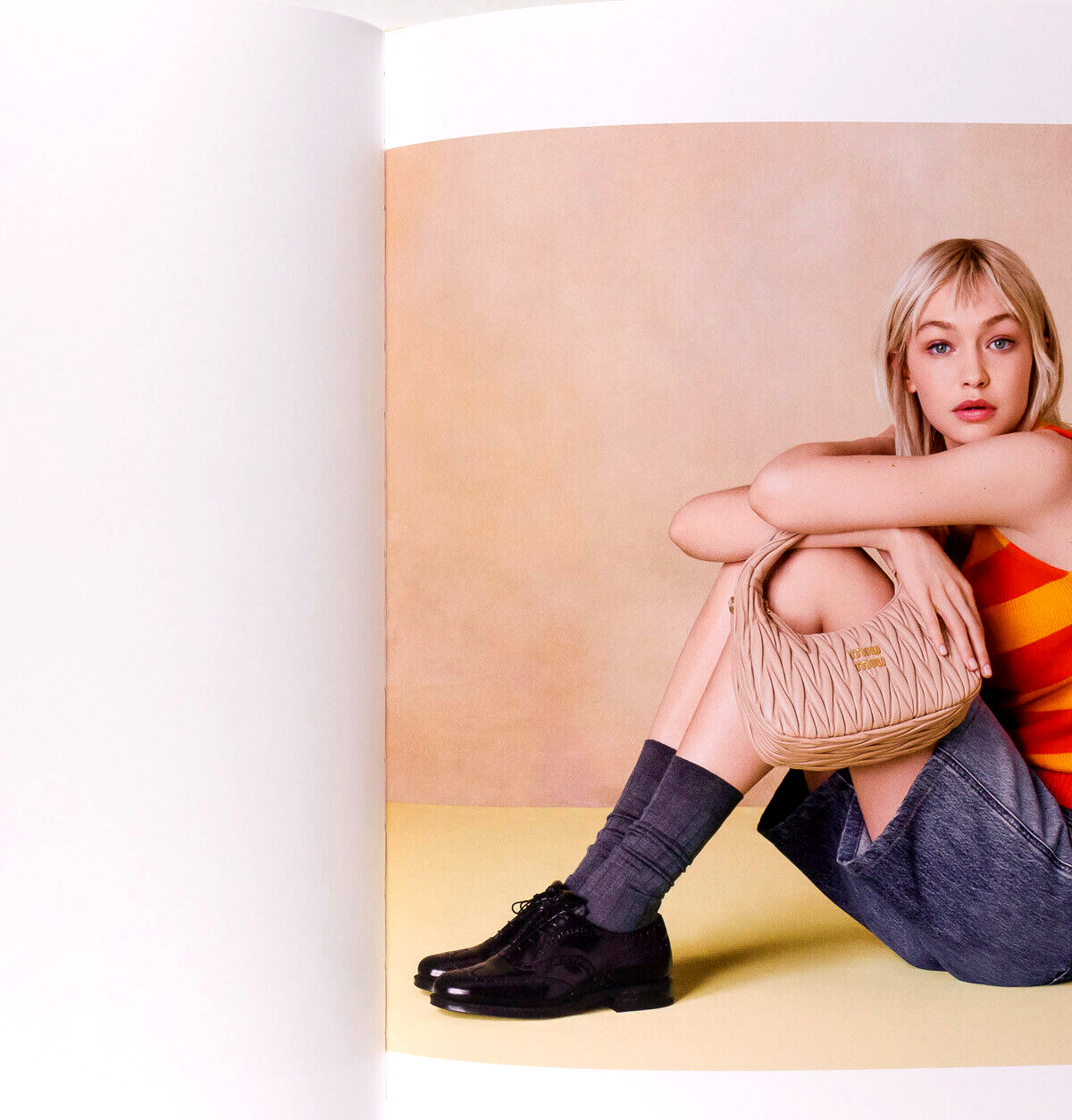 GIGI HADID Arcadie and Wander STEVEN MEISEL Lookbook MIU Spring 2023 bag VOLKOVA